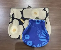 マリメッコ　がま口ポーチ　2個セット