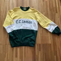 【美品】C.C.Lemon　CCレモン　スウェット　トレーナー　トリコカラー