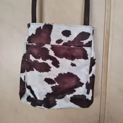 再々値下げしました【レア】russet ショルダーバッグ ★牛柄= ブラウン系
