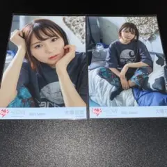 ＝LOVE イコラブ 大場花菜 生写真 しゅきぴ③ ヨリ ヒキ 2枚