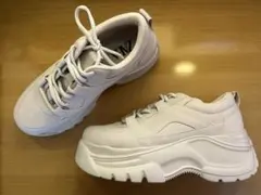 ZARA チャンキーソール スニーカー 40 ベージュ