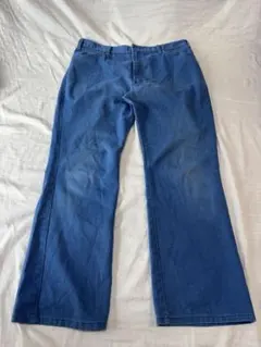 Dickies チビタグ コットン ワークパン TALON 38 青系 左綾