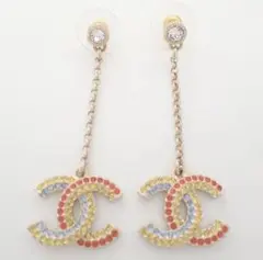 CHANEL CCロゴ ドロップピアス