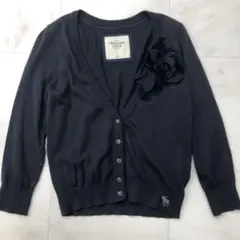 Abercrombie&Fitch アバクロ コサージュ カーディガン Lのサムネイル