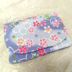 桜の花柄 ミラー付きコンパクトケース　ティッシュケース