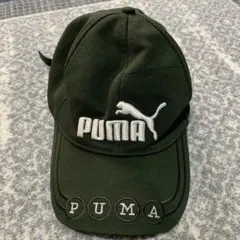 PUMA キャップ オリーブグリーン 刺繍ロゴのサムネイル
