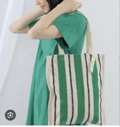beejx Ray BEAMS /別注ストライプトートバッグ