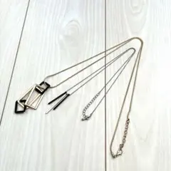 レディース　幾何学的デザイン ネックレス ゴールド　シルバー　まとめ売り