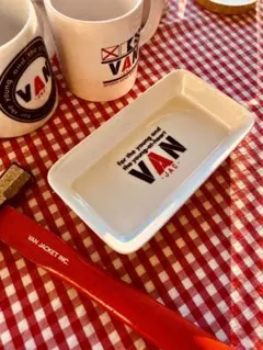 お宝放出！VAN陶器製トレー販売促進物、非売品モノ20cmくらい。大変貴重！のサムネイル