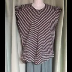 1667.leilian ストライプ柄 半袖シャツ☆