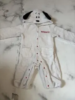 スヌーピー ロンパース ホワイト