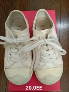 MoonStarムーンスターホワイト スリッポン スニーカー　20EE