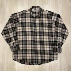 80s USA製 L.L.Bean ネルシャツ チェック