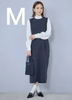 しまむら 田中里奈　mysa コクーンワンピース　ネイビー　M スーツ　新品