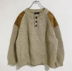 ヘンリーネックセーター