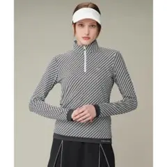 ランバンスポール ハーフジップアップ長袖シャツ吸汗速乾UVカット