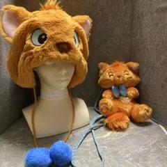 ディズニー　トゥルーズ　ファンキャップ＆ポシェット　おしゃれキャット