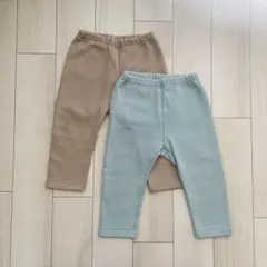 ユニクロ フリースレギンス 80 裏起毛