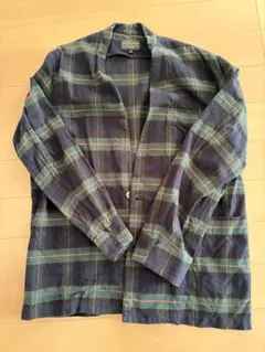 PENDLETON チェック柄 ノーカラーシャツ Mサイズのサムネイル