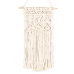 マクラメタペストリー　壁飾り　インテリア　北欧　ナチュラル　編み　ボヘミアン