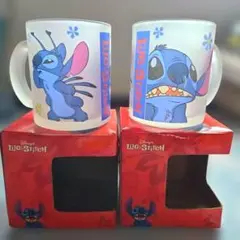 【レア】Disney リロ＆スティッチ　スティッチ グラスマグ2個セット