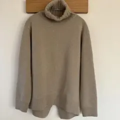 Deuxieme Classe JADEタートルネックプルオーバー　ベージュ