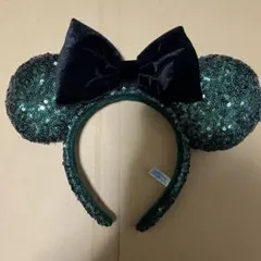 ディズニー　スパンコール　ハロウィン　緑