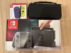 Nintendo Switch 本体（グレー）+Joy-Con（青+黄）+ケース