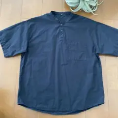 ⭐︎無印良品⭐︎ 涼感ヘンリーネック半袖布帛Ｔシャツ半袖シャツSのサムネイル