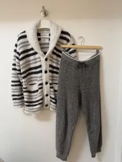 【使用感あり】ジェラートピケクリスマス限定カーディガン＆ロングパンツ セット売り