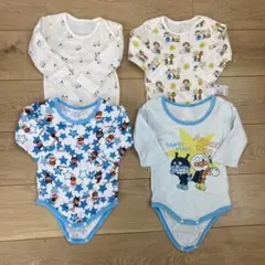 長袖シャツ　80㎝　4枚セット　スナップ　ベビー肌着　ユニクロ　アンパンマン