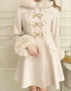 LODISPOTTO リュバンプリンセスラインリボンダッフルコート LODISPOTTO リュバンプリンセスラインリボンダッフルコート