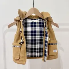BOBSON フリース ダッフルベスト 80cmのサムネイル