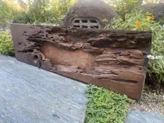 木製　看板　松　明治　大正　オブジェ　軒下看板　盆栽　銘木　一枚板　民芸　骨董