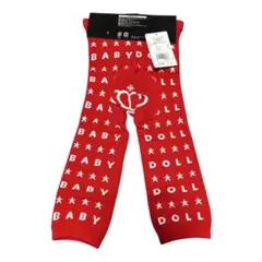 新品70センチから80センチ　ベビードールモンキータイツ　スパッツ　赤