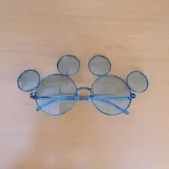ディズニー ファッション用グラス ミッキー ブルー