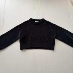 RAGEBLUE ディープグリーン クロップドニット