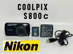 【美品】Nikon COOLPIX S800c ブラック 動作◎/Wi-Fi搭載のサムネイル