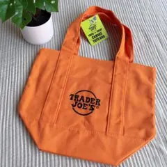 【大人気/限定品】TRADER JOE'S ミニトートバッグ オレンジのサムネイル