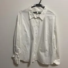 H&M ホワイト 長袖シャツ EUR XL