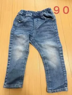 SLAPSLIP　デニムパンツ 　90　スキニー　べべ