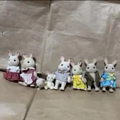 シルバニアファミリー　うさぎ　人形　赤ちゃん　初期　レトロ　まとめ売り 8体