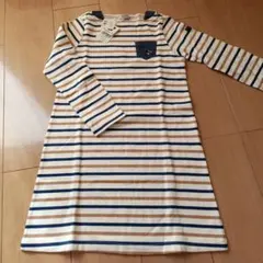 新品　タグ付き　ミキハウス　ダブルB　DOUBLE.B 長袖ワンピース　130