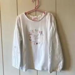 mezzo piano メゾピアノ 130 長袖Tシャツ　トップス　レース