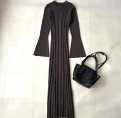 アニュアンス　ワンピース　ブラウン