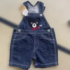 【タグ付き未使用】mikihouse、ダブルビーオーバーオール