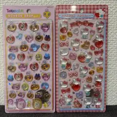 【正規品】ボンボンドロップシール たまごっち めめっち　キティ赤2枚セット