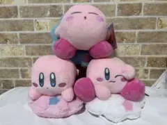 星のカービィ 雲のベッドのぬいぐるみ 3点セット