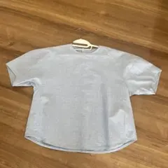 無印良品　無印　ブラウス　水色　ストライプ　冷感　L