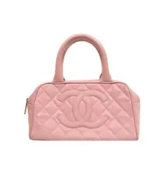 CHANEL マトラッセ キャビアスキン ハンドバッグ ピンクのサムネイル
